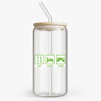 Банка с бамбуковой крышкой