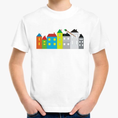 Детская футболка с принтом Яркая жизнь!