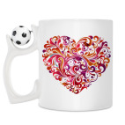 Кружка с футбольным мячиком