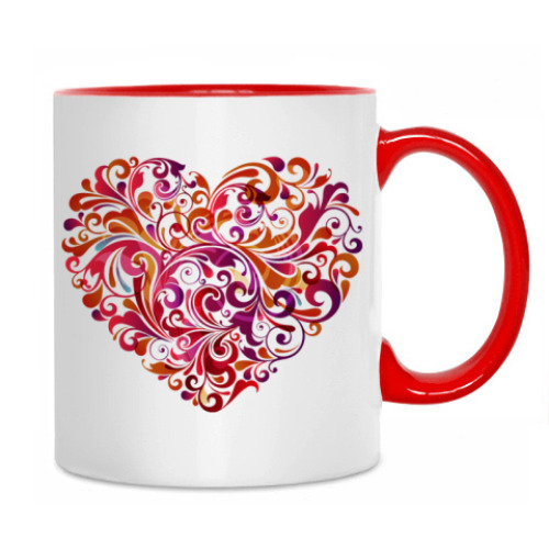 Кружка с принтом Сердце