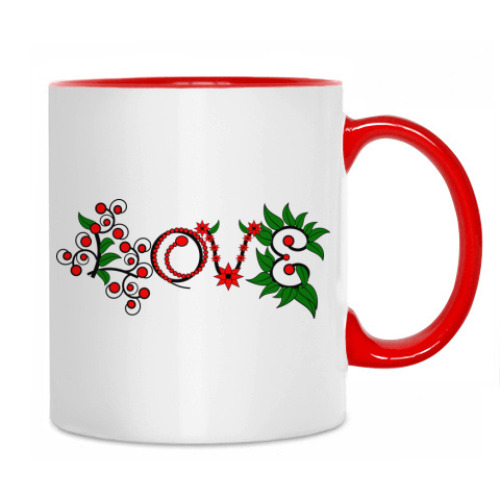 Кружка с принтом Love