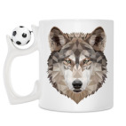 Кружка с футбольным мячиком