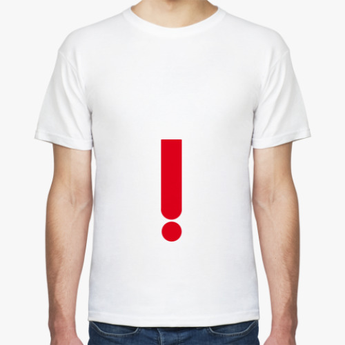Футболка с принтом Внимание