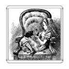 Магнит 6.5 x 6.5 см  &#039;Алиса с котёнком&#039;