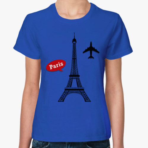 Женская футболка Париж, Франция