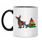 Кружка двухцветная