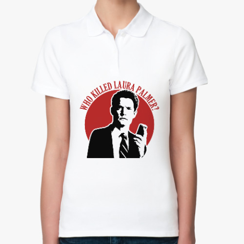 Женская рубашка поло (печать) Twin Peaks Dale Cooper