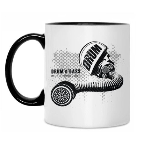 Кружка с принтом DnB music revolution