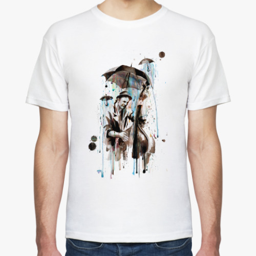 Футболка с принтом Музыка дождя