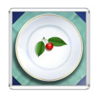 Магнит 6.5 x 6.5 см Вишневая диета