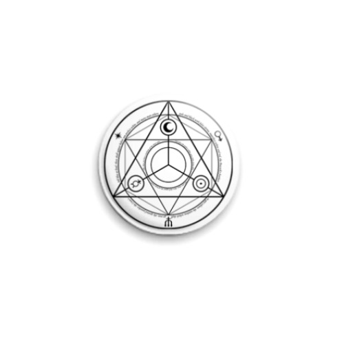 Значок 25мм с принтом FMA