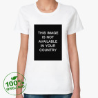 Женская футболка органик