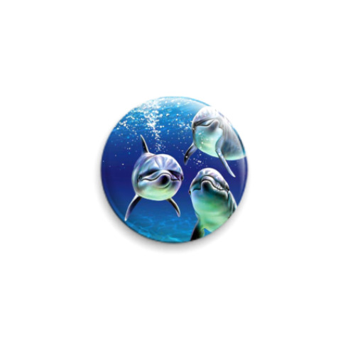 Значок 25мм  Delphin