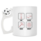 Кружка с футбольным мячиком