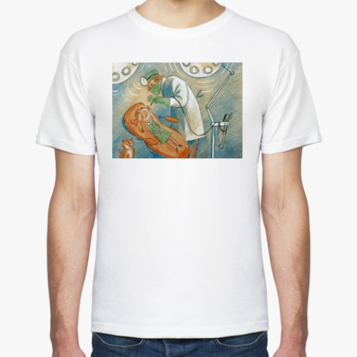 Футболка с принтом Стоматолог