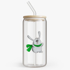 Банка с бамбуковой крышкой