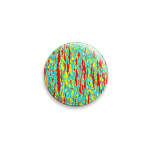 Значок 25мм Фрактальные кристаллы