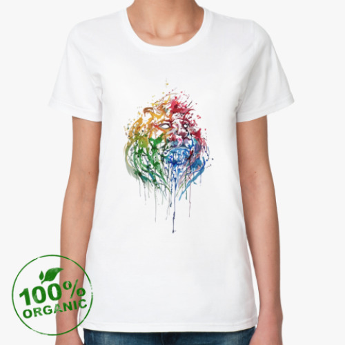 Женская футболка из органик-хлопка Лев