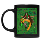 Кружка цветная UV-DTF