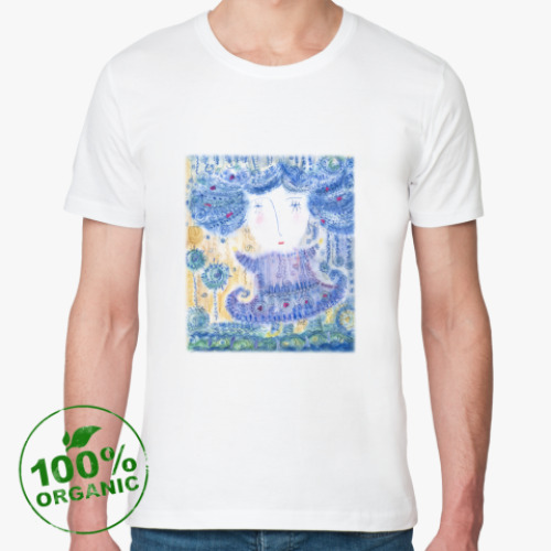 Футболка из органик-хлопка с принтом Весна