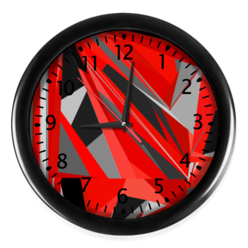 Настенные часы с принтом Анархист арт