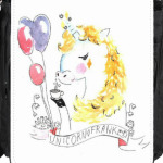 Милый цветочный единорог