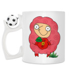 Кружка с футбольным мячиком