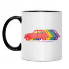 Кружка двухцветная