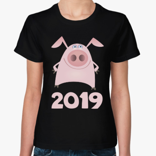 Женская футболка Год свиньи 2019