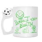 Кружка с футбольным мячиком