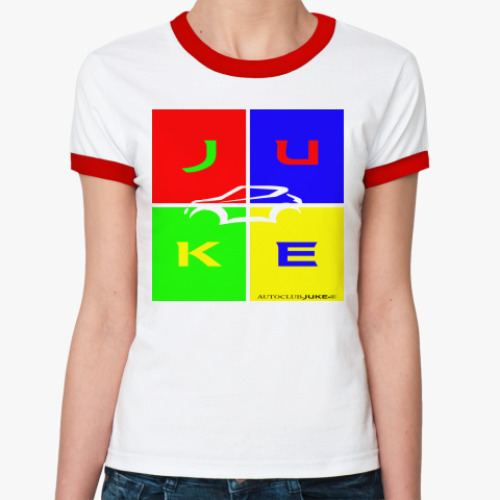 Женская футболка Ringer-T Juke