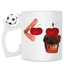 Кружка с футбольным мячиком