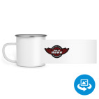 Кружка металлическая белая (круговая запечатка)