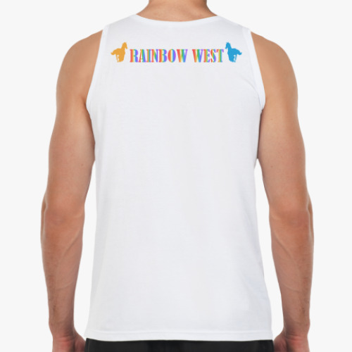 Майка с принтом  Радуга на Запад