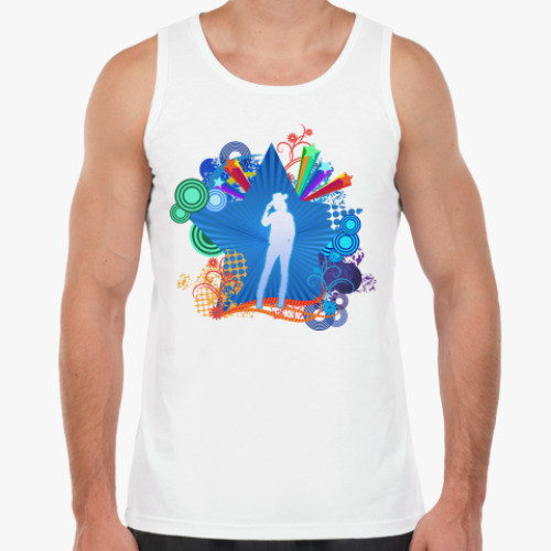 Майка с принтом  Радуга на Запад