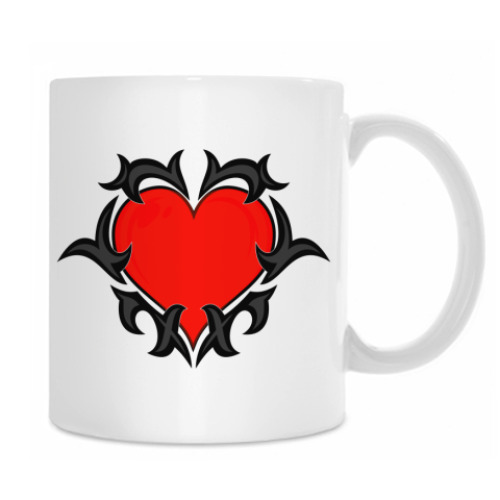 Кружка с принтом Сердце