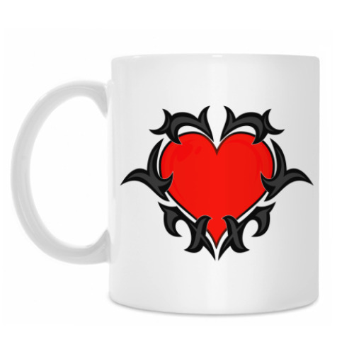 Кружка с принтом Сердце