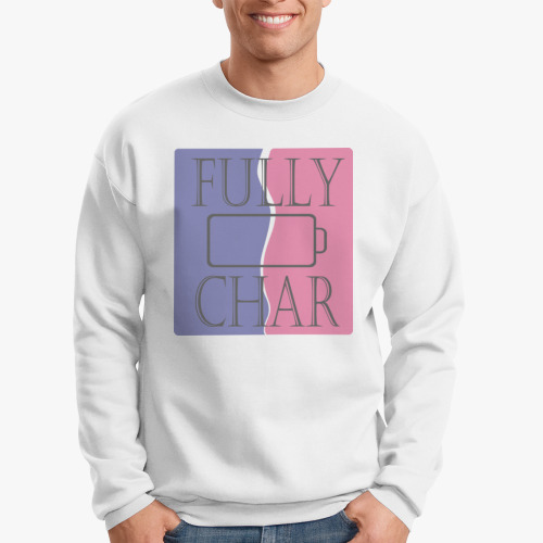 Свитшот с принтом charged