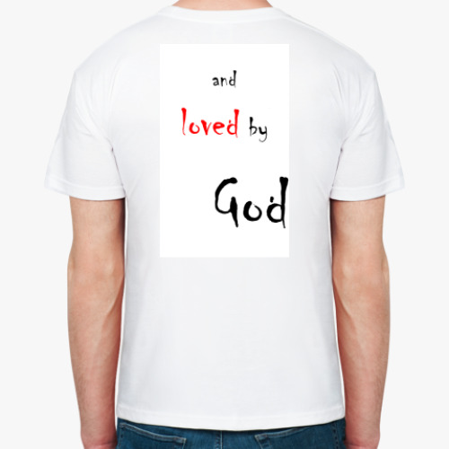 Футболка с принтом I love God