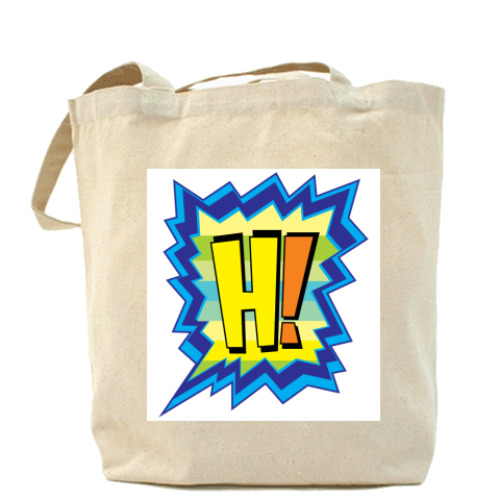 Сумка шоппер с принтом HADOUKEN!