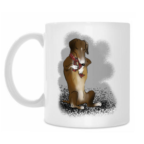 Кружка с принтом Такса