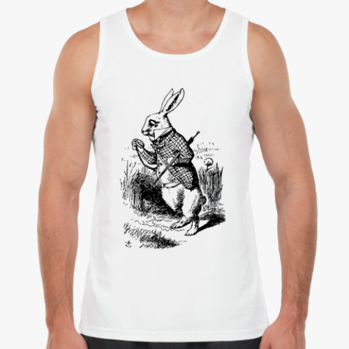 Майка с принтом В кроличью нору