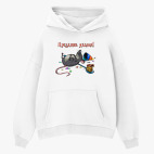 Толстовка худи оверсайз