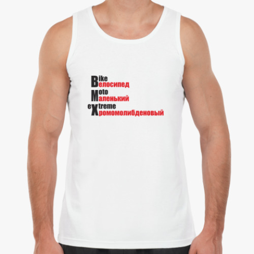 Майка с принтом Велосипед