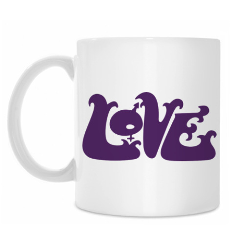 Кружка с принтом Love