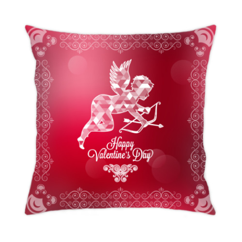 Подушка с принтом День святого Валентина
