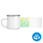 Кружка металлическая белая (круговая запечатка)