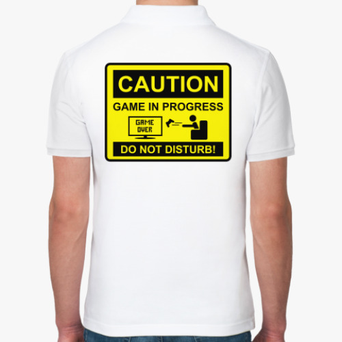 Рубашка поло с принтом Game in progress
