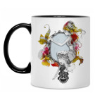 Кружка двухцветная