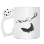 Кружка с футбольным мячиком